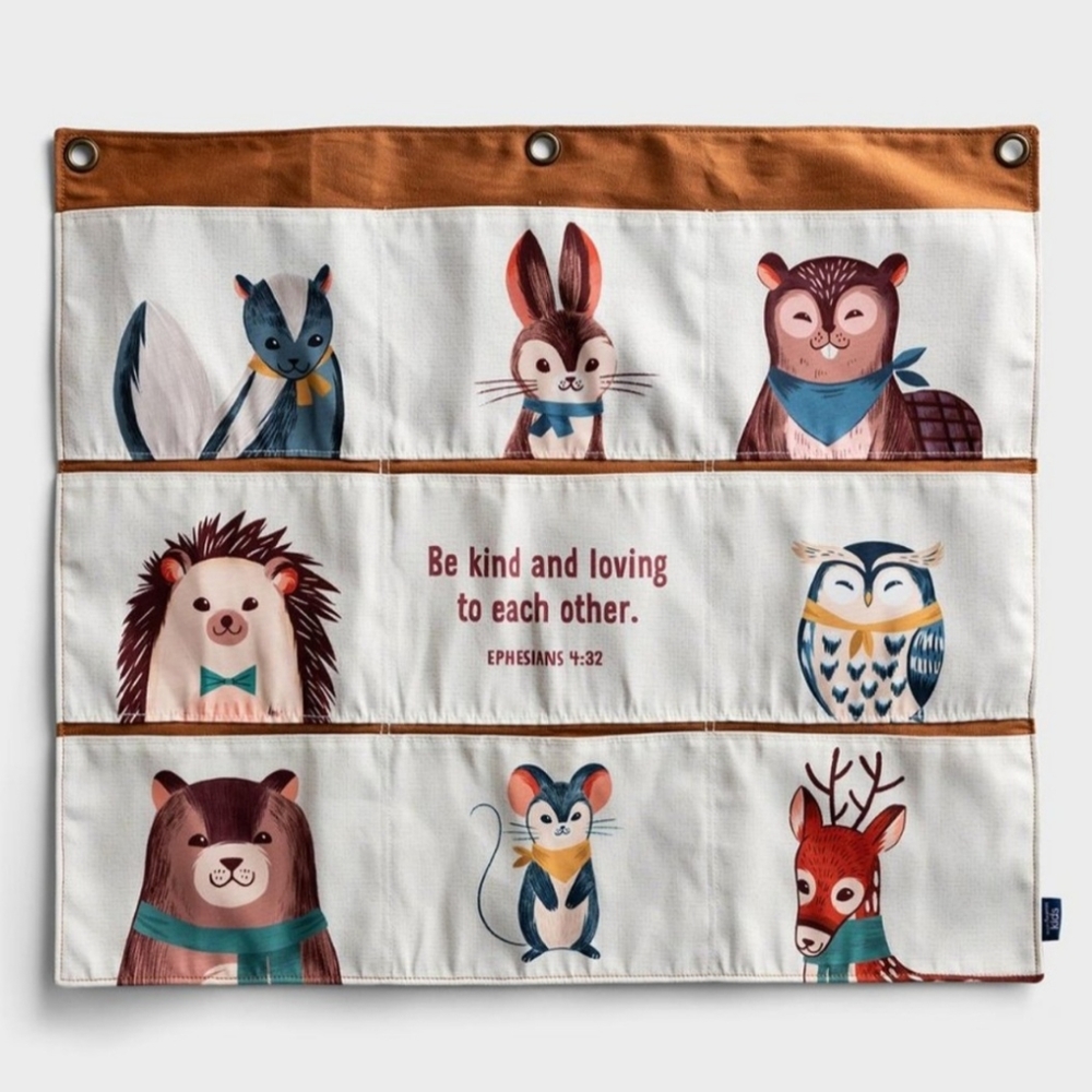 Mary & Martha Woodland Toy Organizer